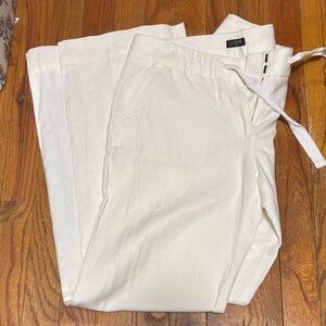 J. Crew City Fit Linen Trousers